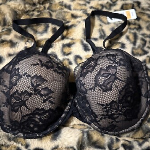 Skarlett Blue Black Floral Lace Bra - Picture 2 of 2